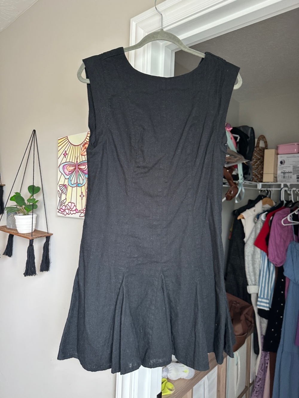 Abercrombie & Fitch Black Sleeveless Mini Dress